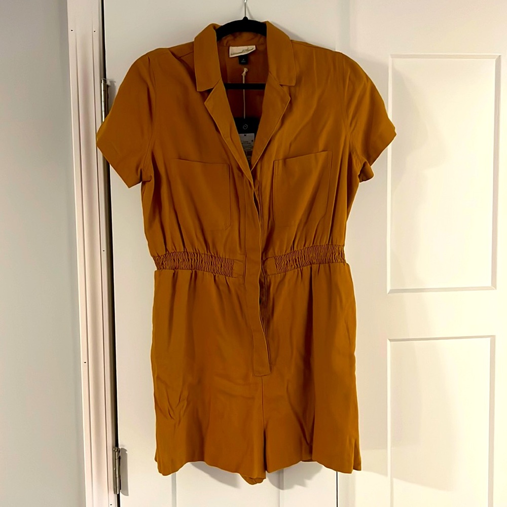 Gold Burnt Orange Universal Thread Romper Size Medium